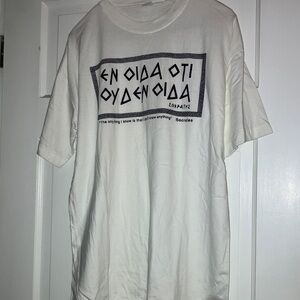 Ancient Greek Quote, White Graphic T-Shirt